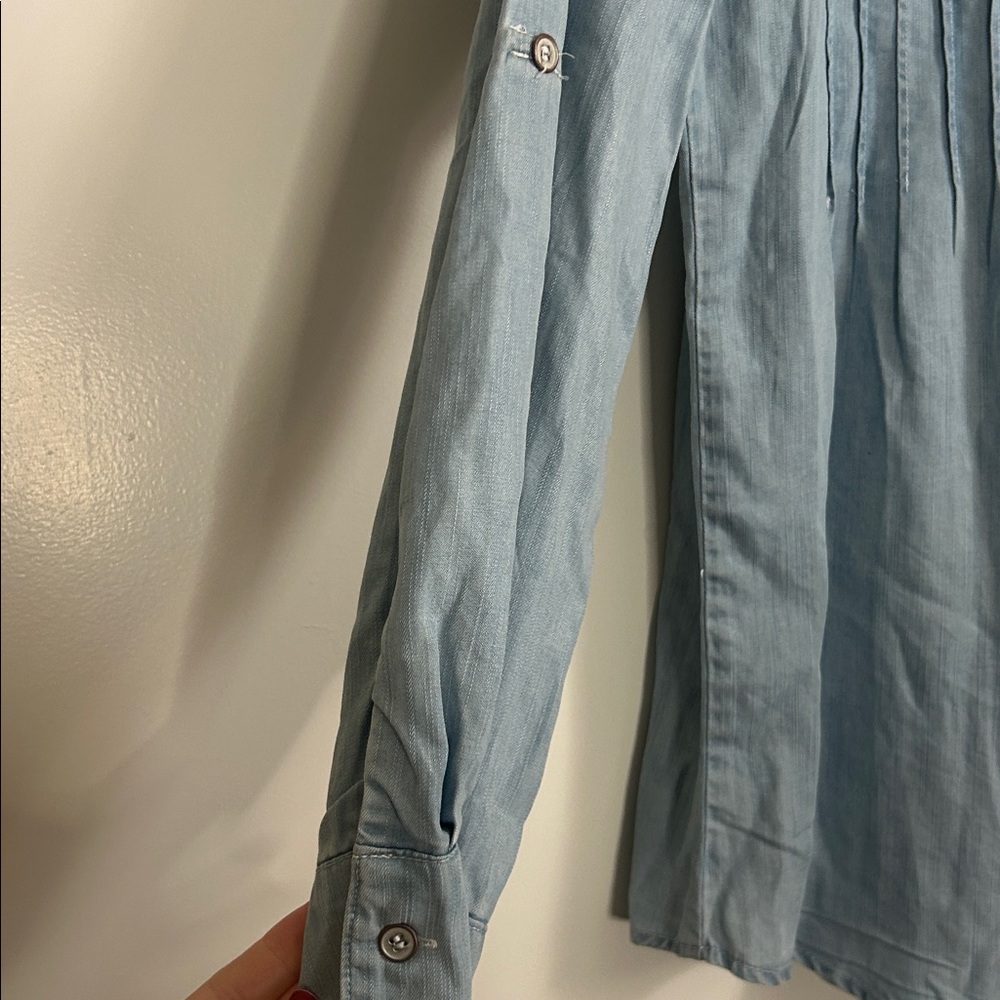 Soft Surroundings Chambray Top - image 4